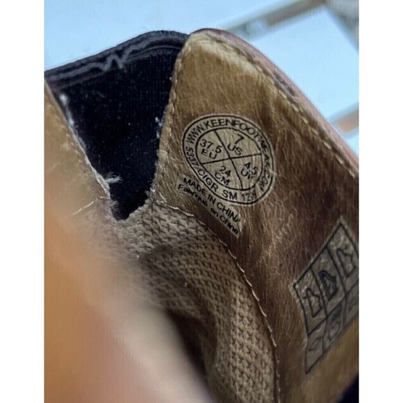 Keen Verona Leather Slip On Brown Mules Size 7 - Picture 6 of 7